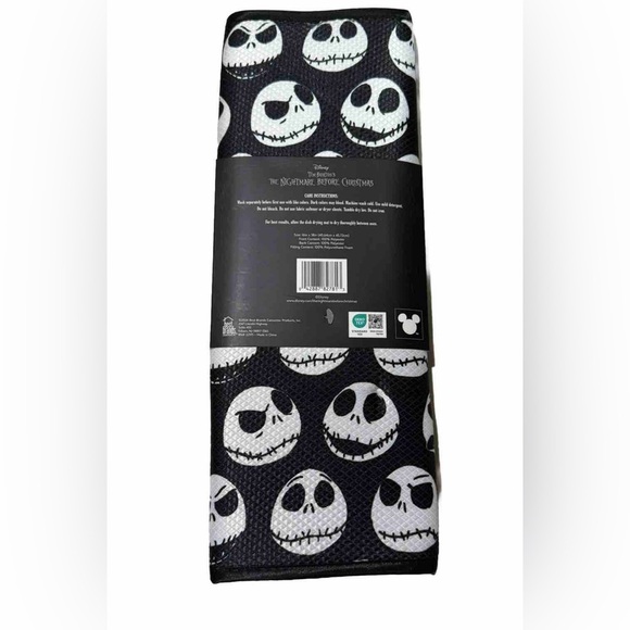 Disney The Nightmare Before Christmas Dish Drying Mat 16”x18” Jack Halloween NEW - Picture 2 of 4